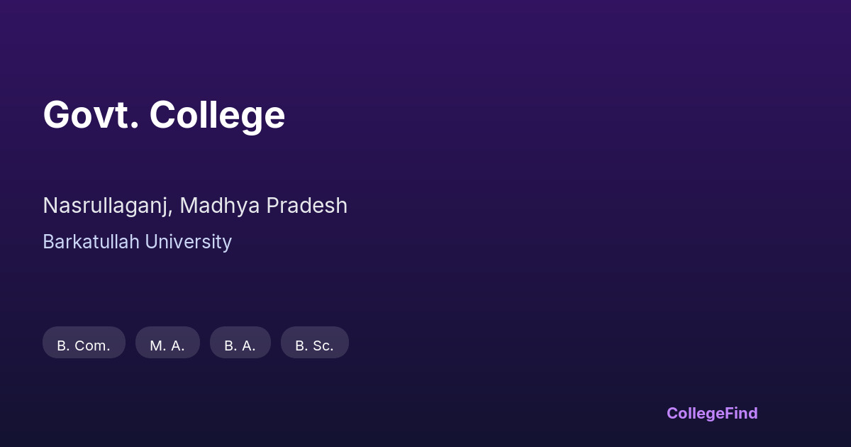 govt. college