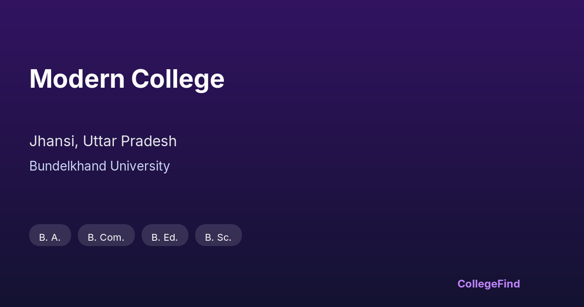 modern college