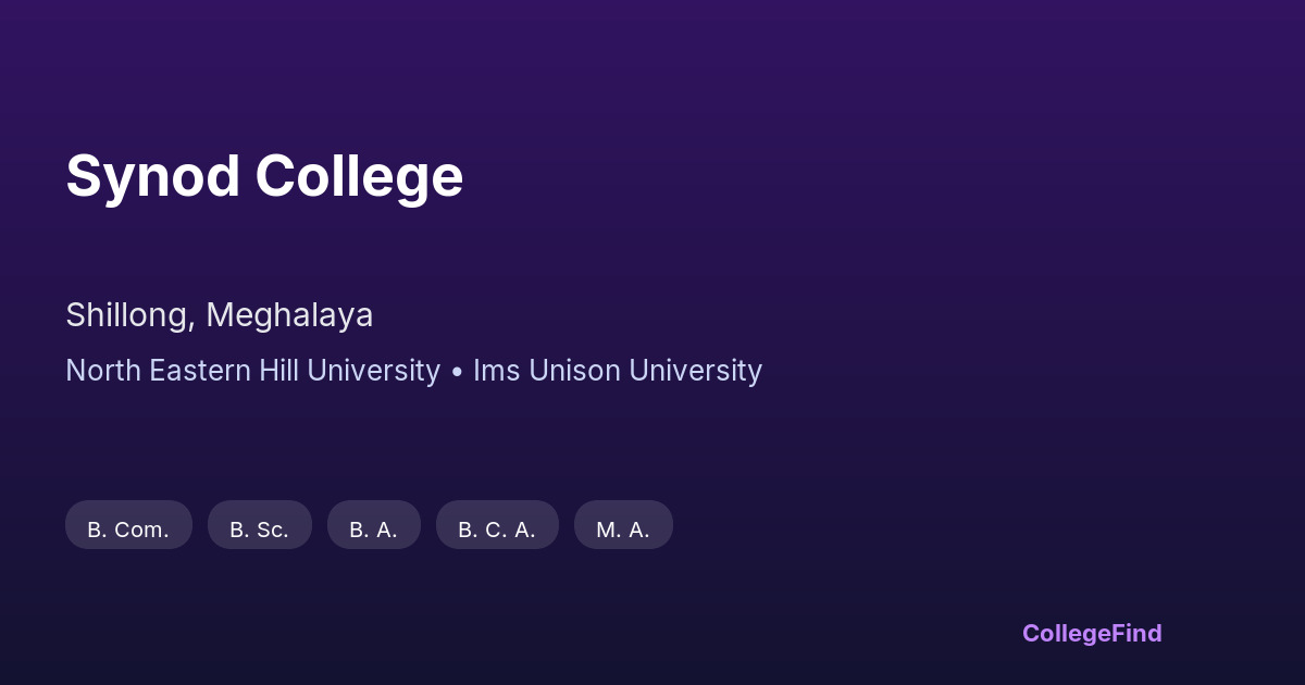 synod college