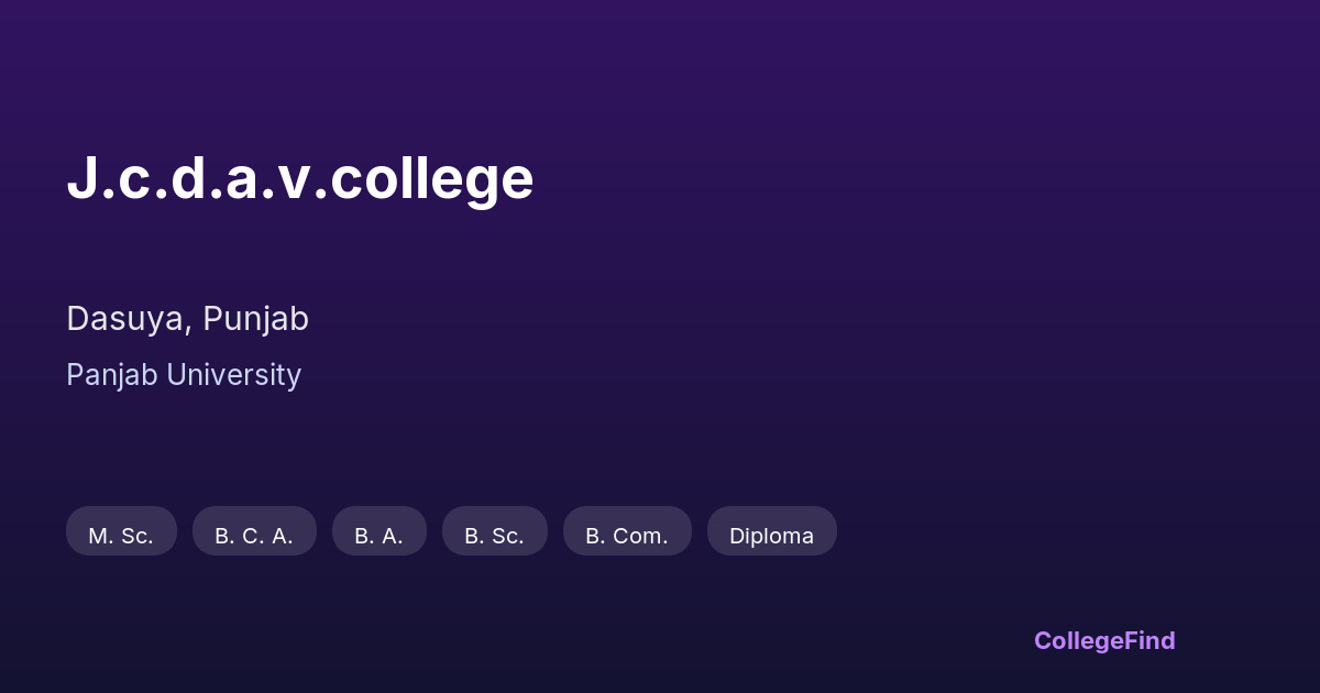 j.c.d.a.v.college