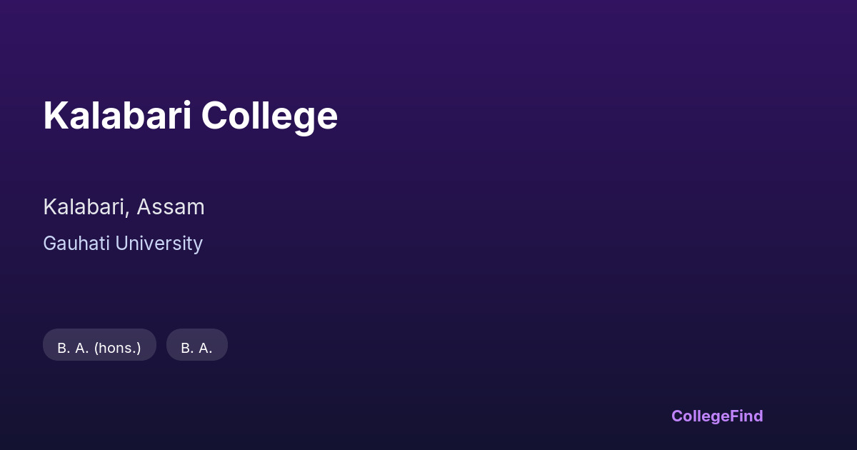 kalabari college