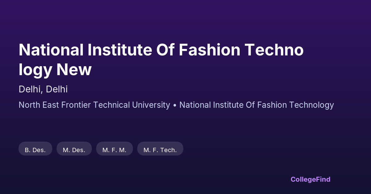 national institute of fashion technology new