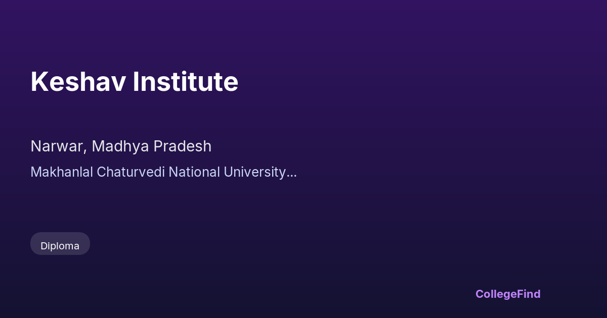 keshav institute