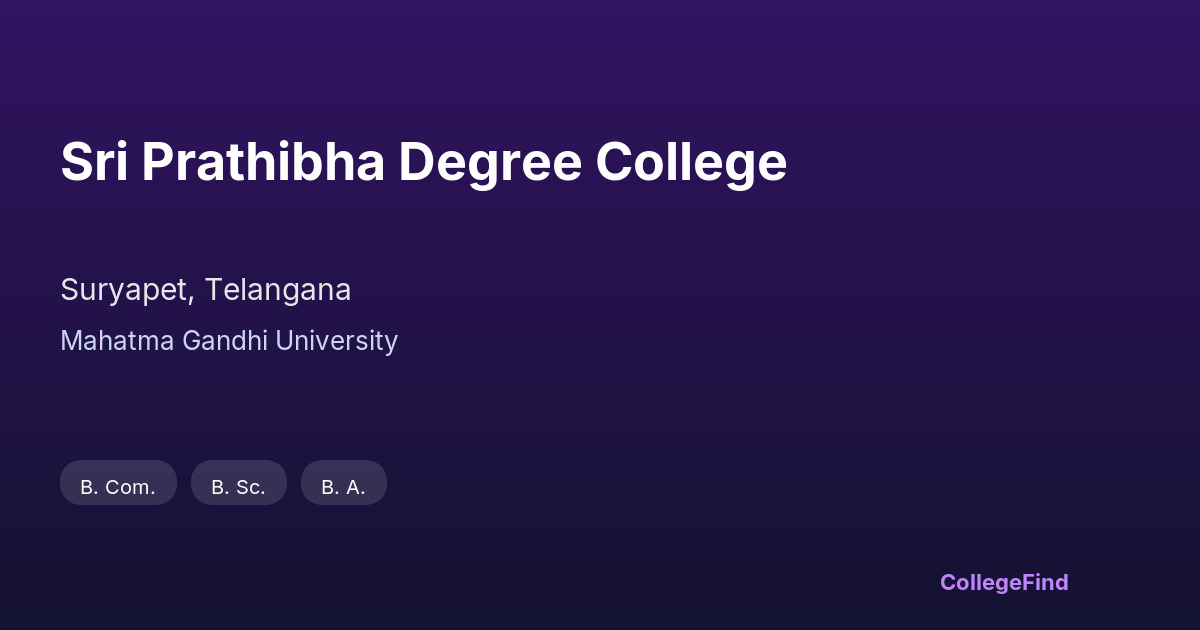 sri prathibha degree college