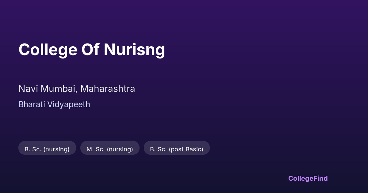 college of nurisng