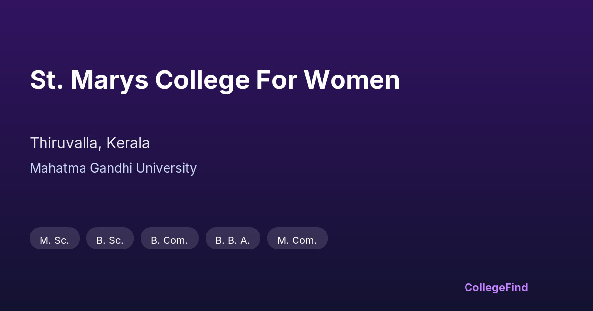 st. marys college for women