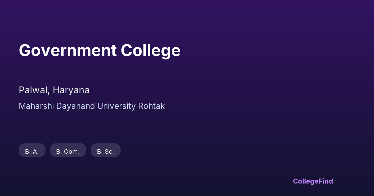 government college