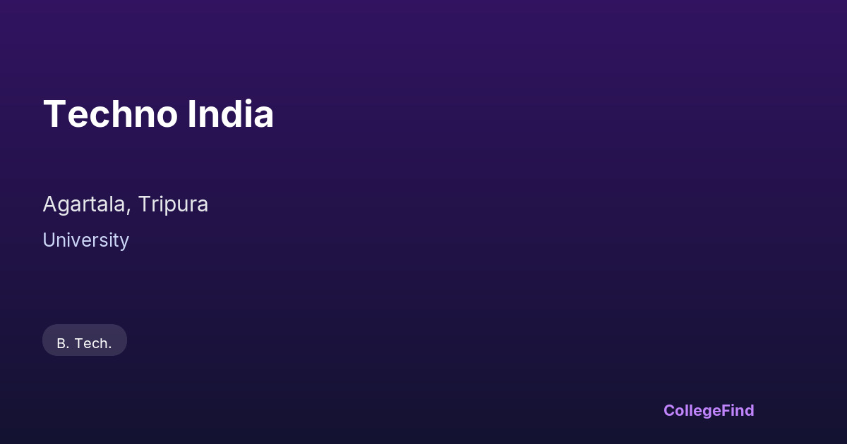 techno india