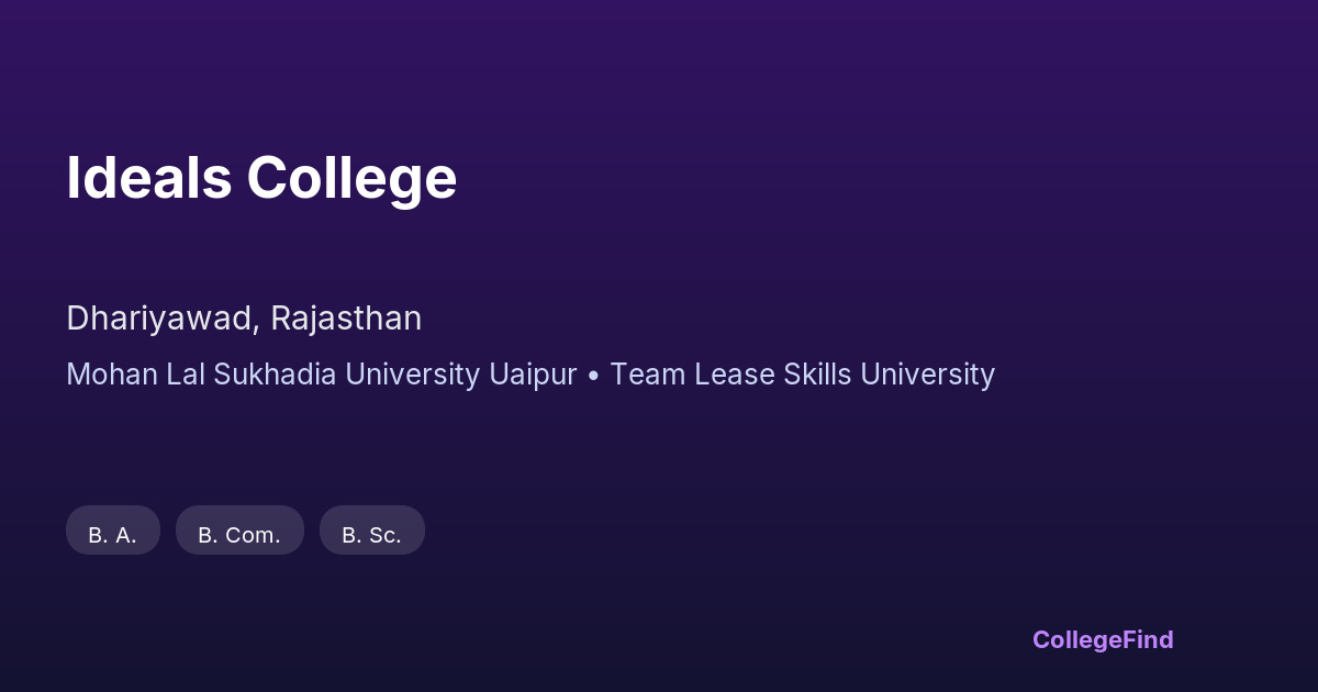 ideals college
