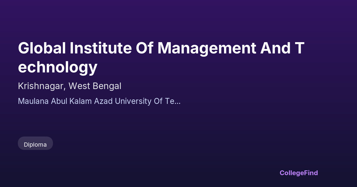 global institute of management and technology