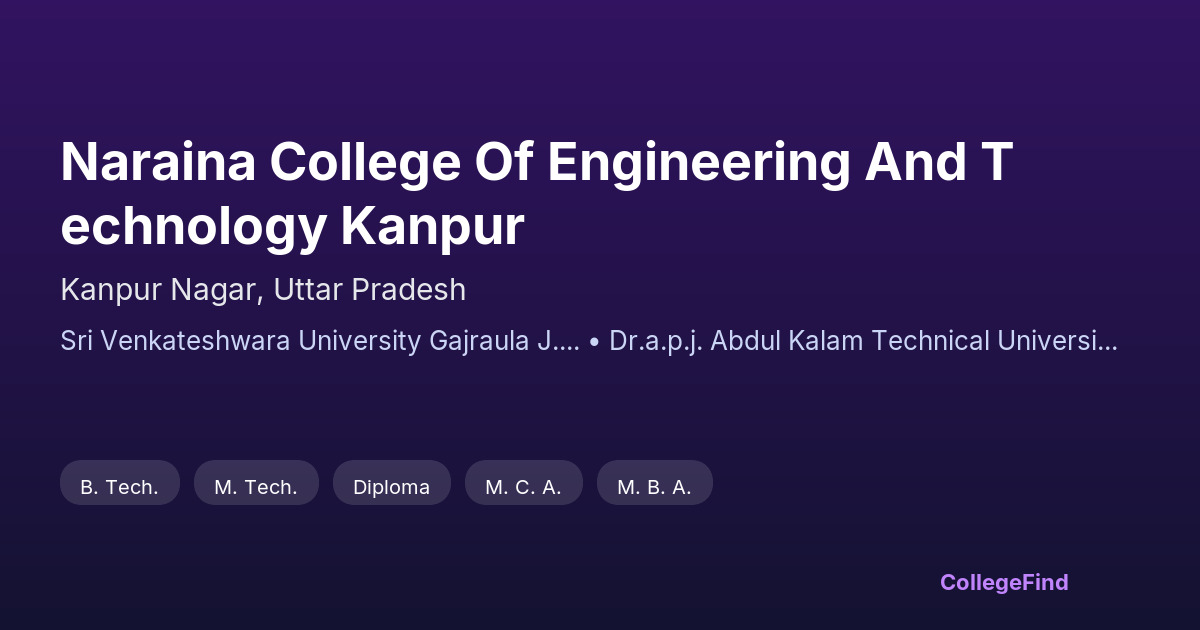 naraina college of engineering and technology kanpur