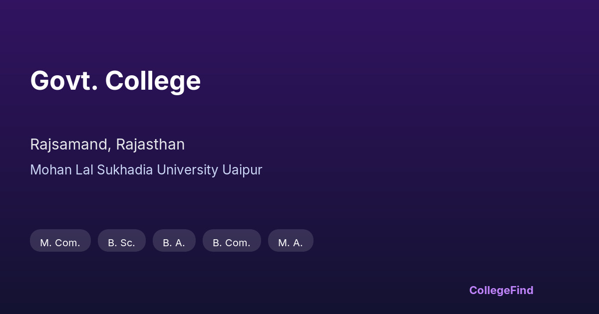 govt. college