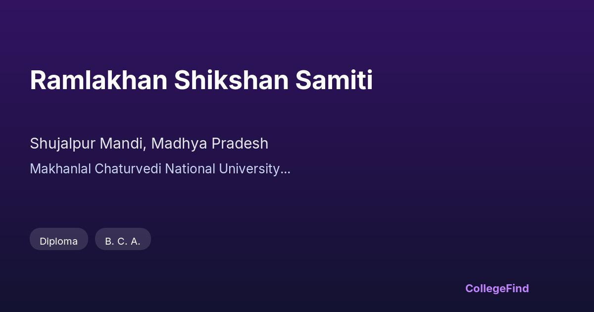ramlakhan shikshan samiti