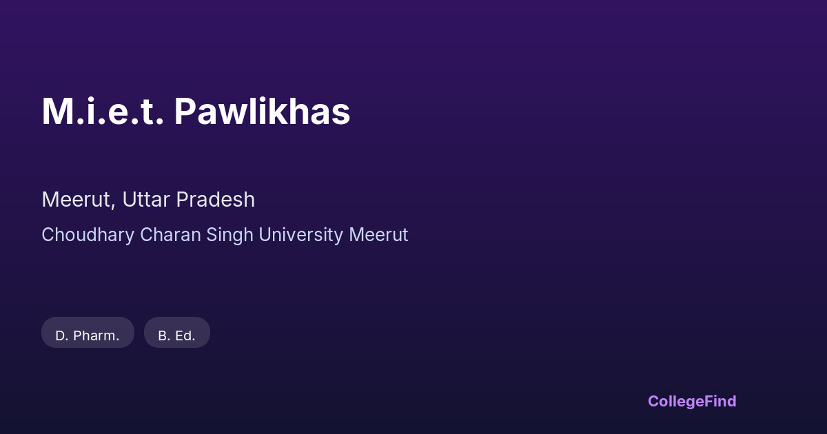 m.i.e.t. pawlikhas