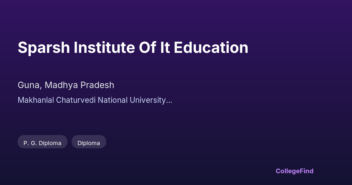 sparsh institute of it education