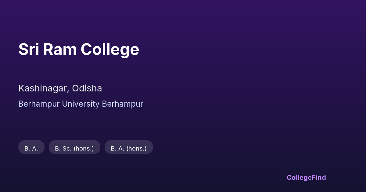 sri ram college