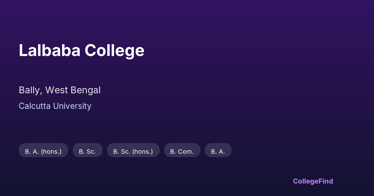 lalbaba college
