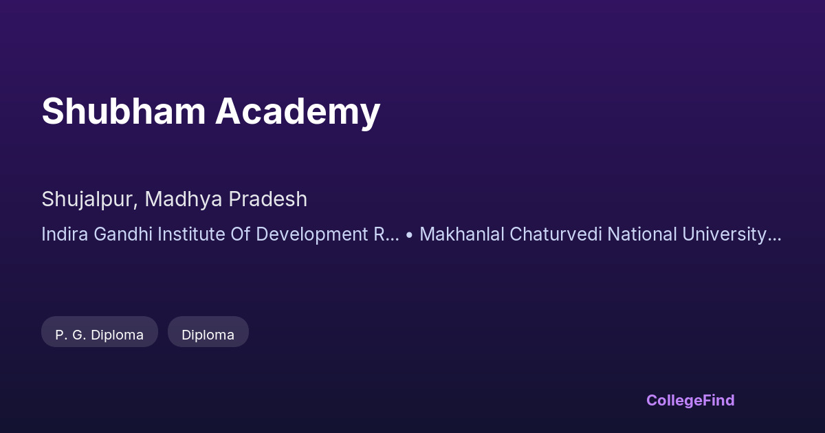 shubham academy