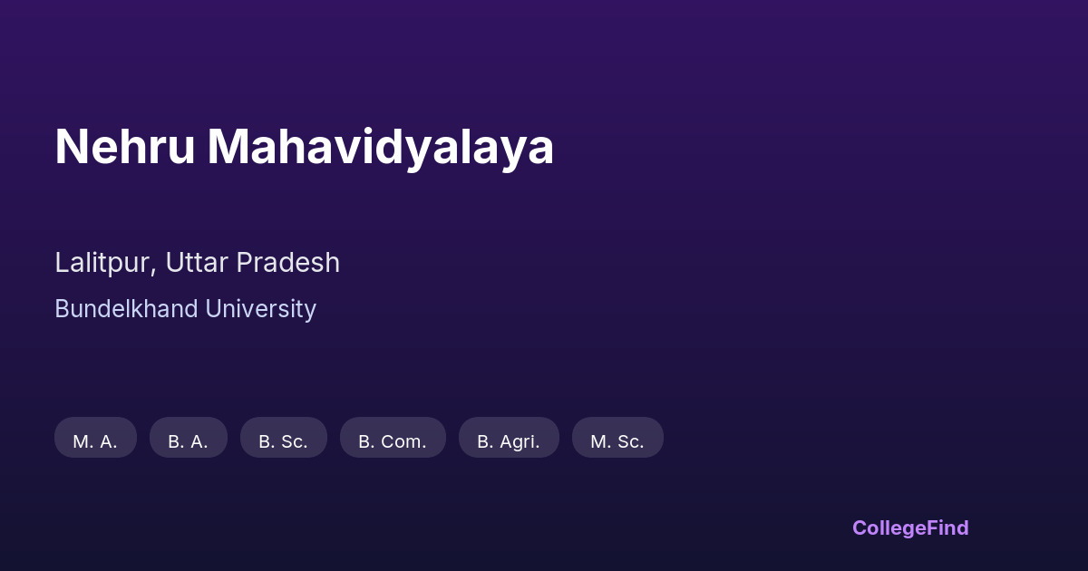 nehru mahavidyalaya
