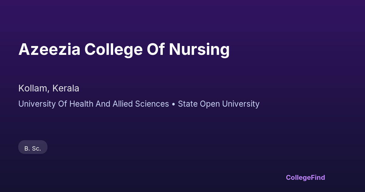 azeezia college of nursing