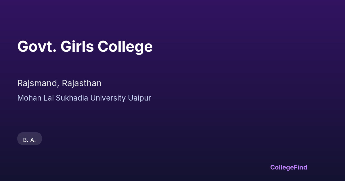 govt. girls college
