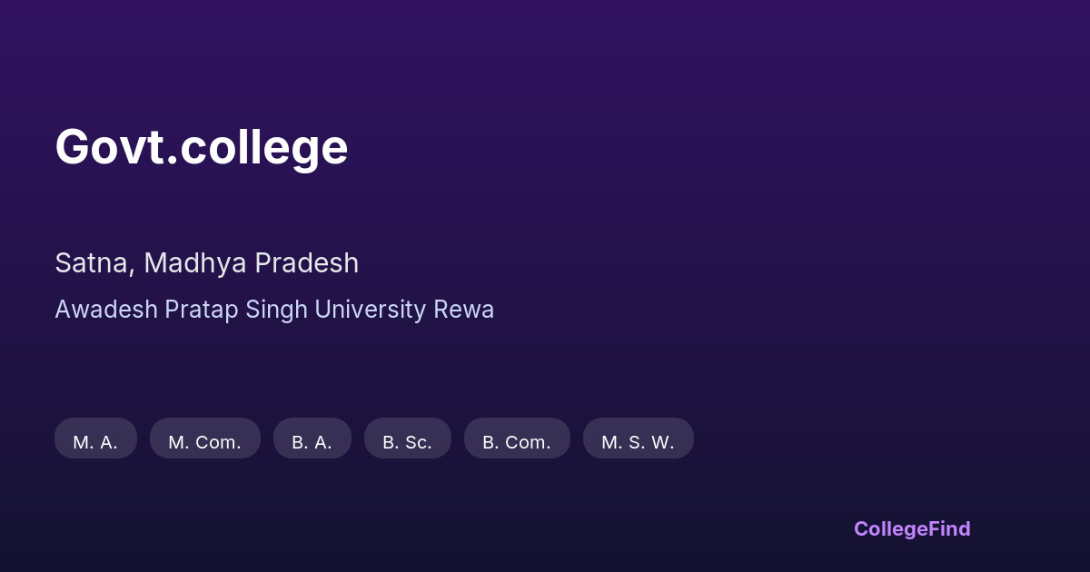 govt.college