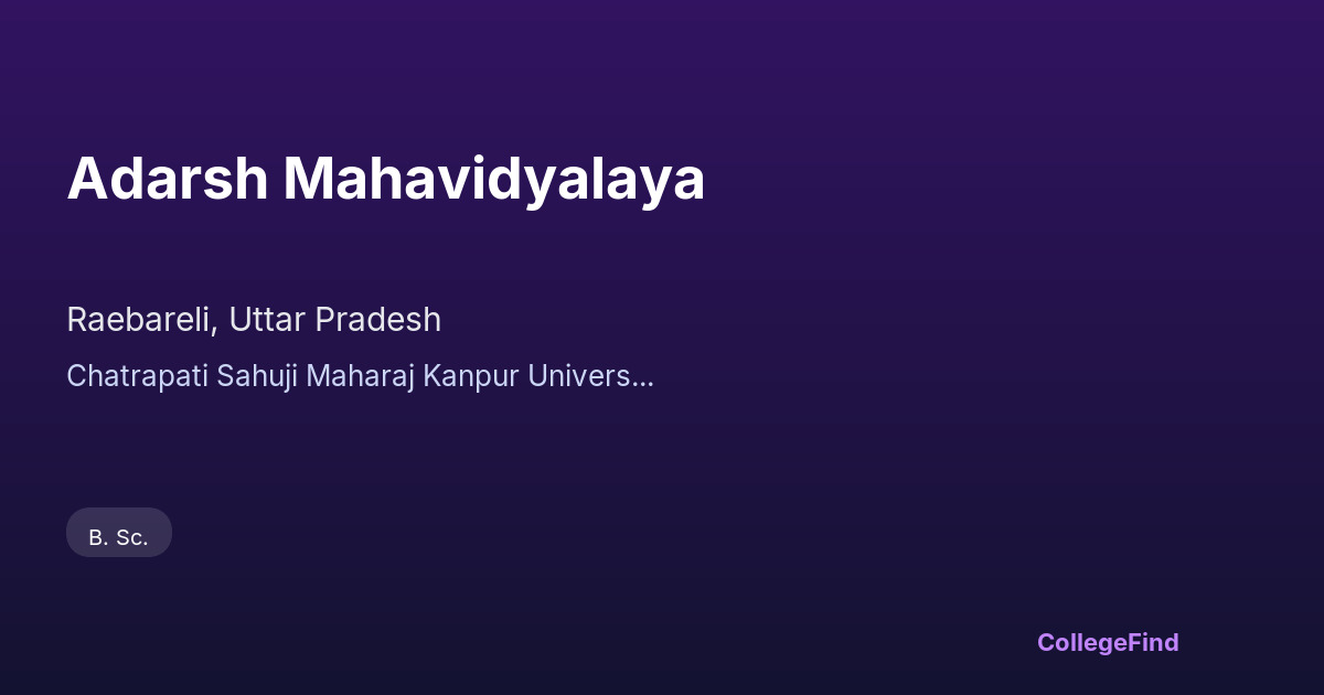 adarsh mahavidyalaya