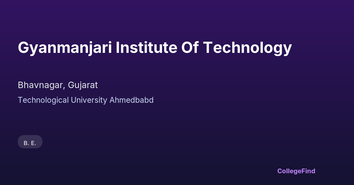 gyanmanjari institute of technology