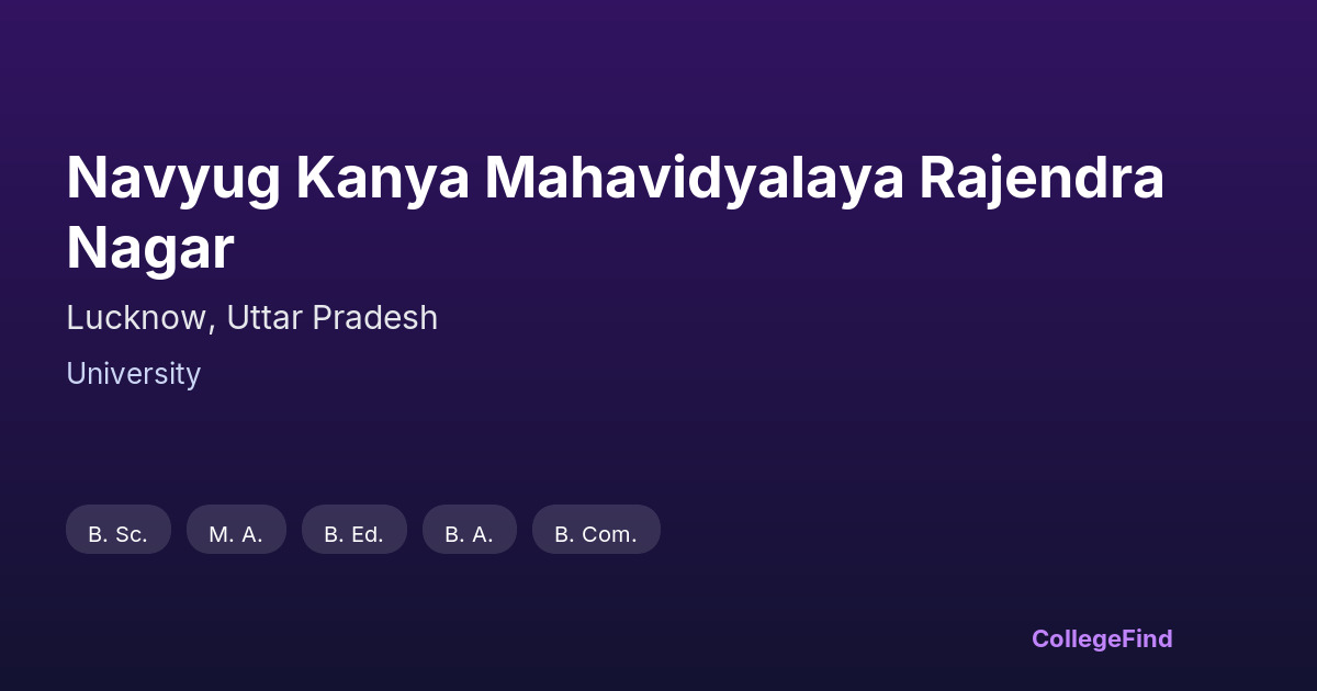 navyug kanya mahavidyalaya rajendra nagar