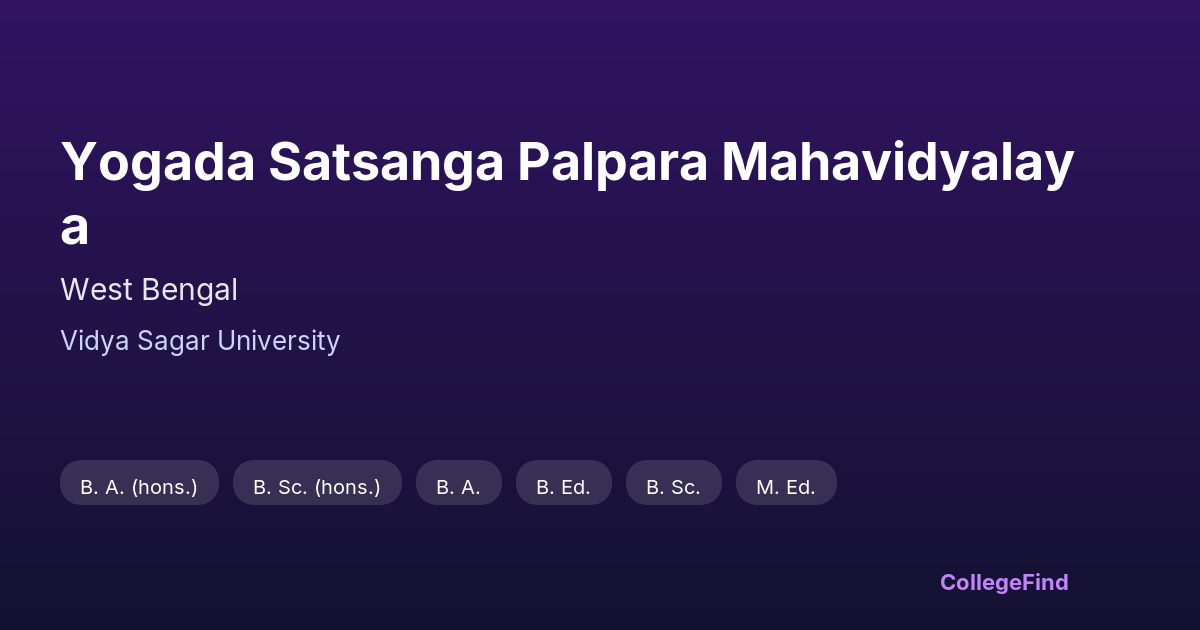 yogada satsanga palpara mahavidyalaya