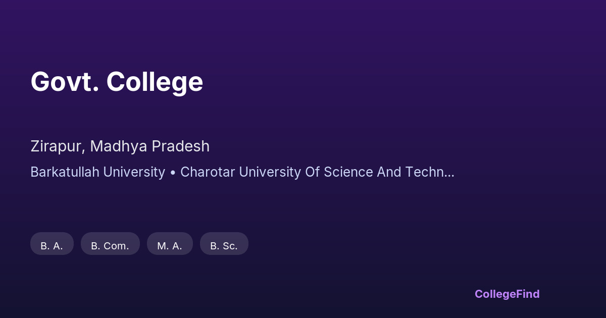 govt. college