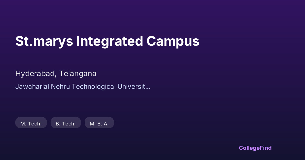 st.marys integrated campus