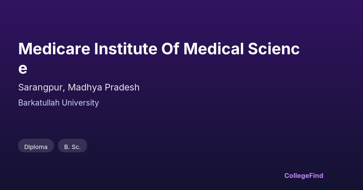 medicare institute of medical science