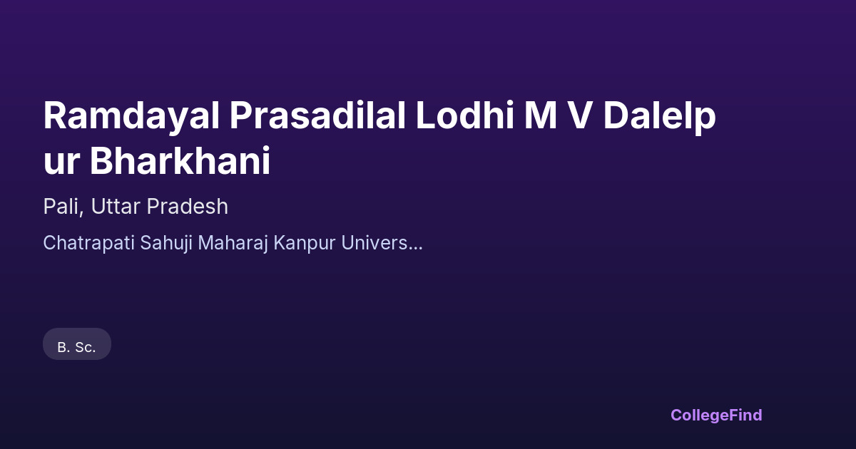 ramdayal prasadilal lodhi m v dalelpur bharkhani