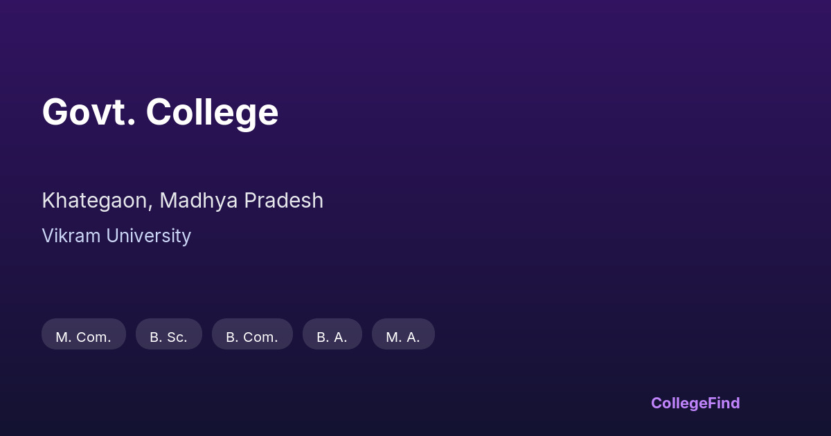 govt. college