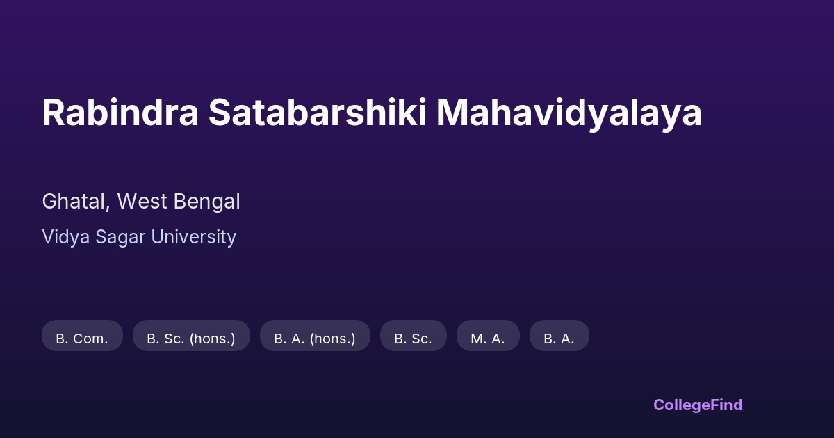 rabindra satabarshiki mahavidyalaya