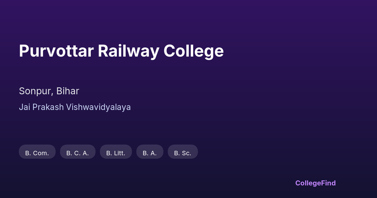 purvottar railway college