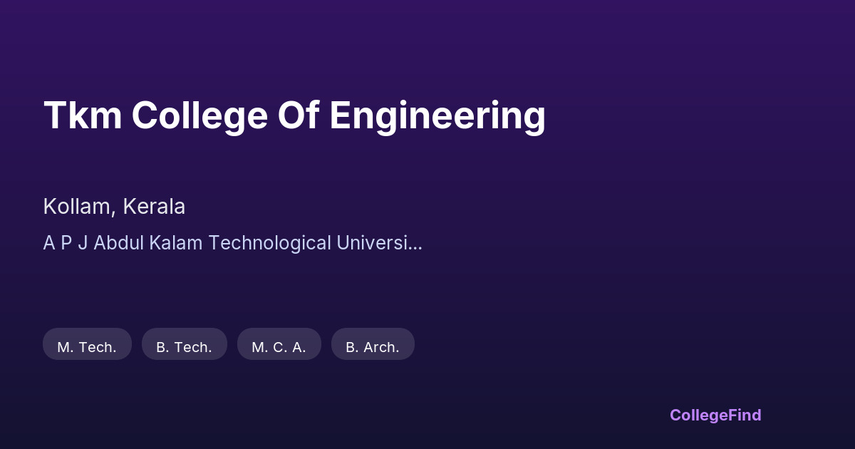 tkm college of engineering