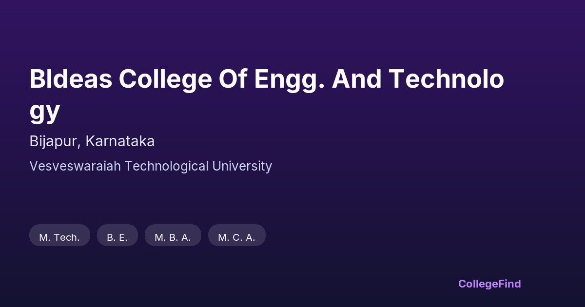 bldeas college of engg. and technology