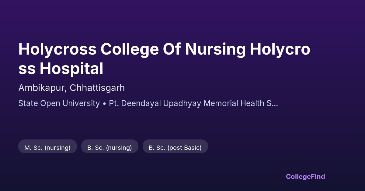 holycross college of nursing holycross hospital
