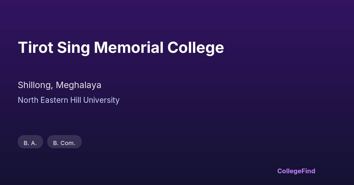 tirot sing memorial college