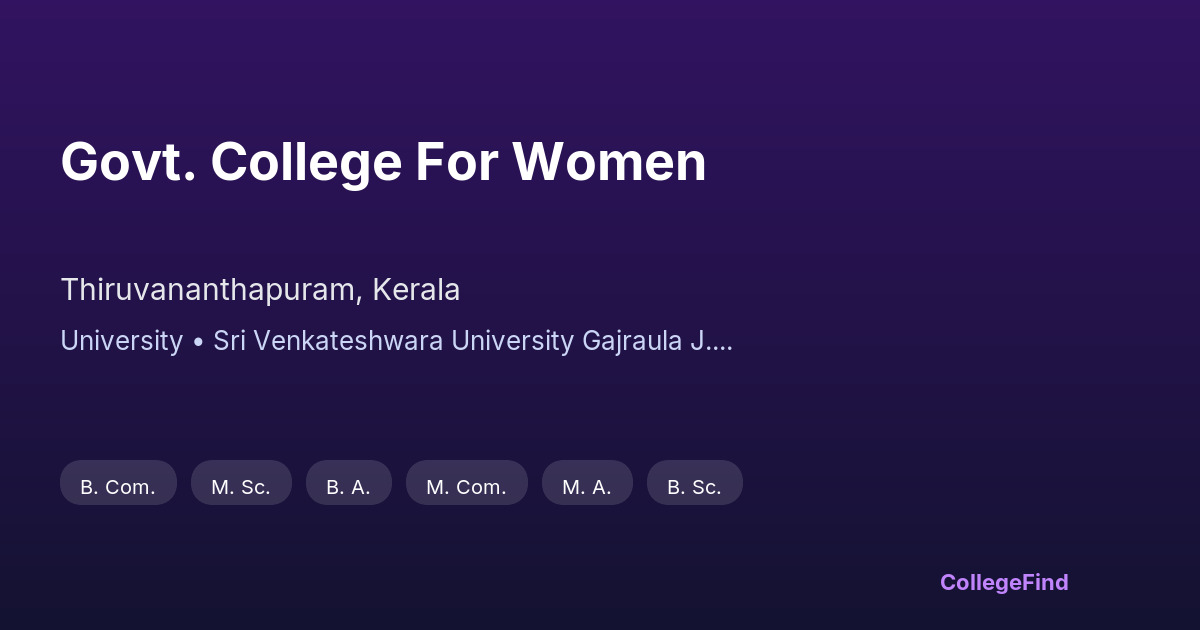 govt. college for women