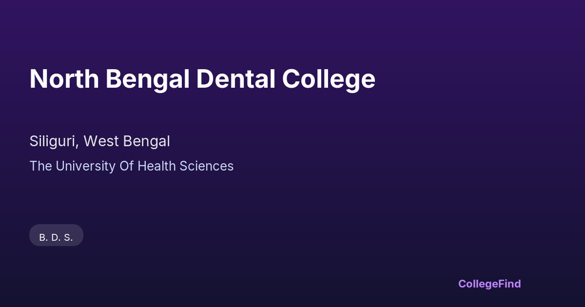 north bengal dental college