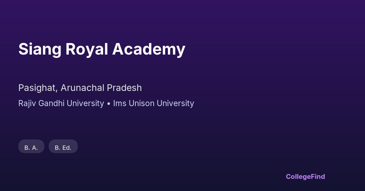 siang royal academy