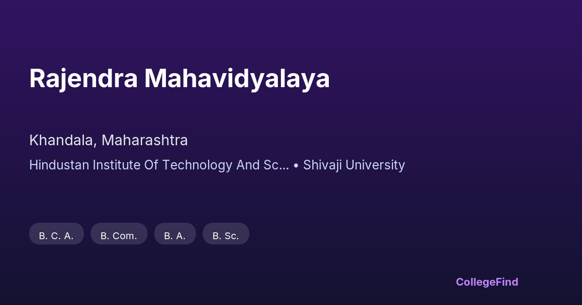 rajendra mahavidyalaya