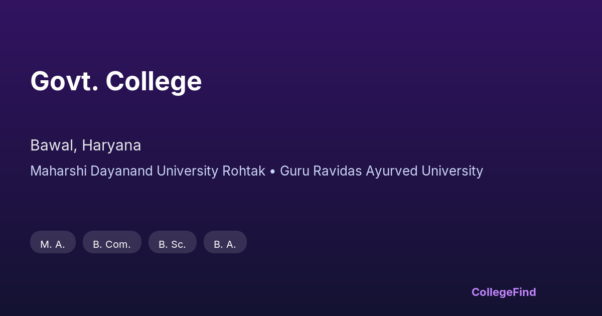 govt. college