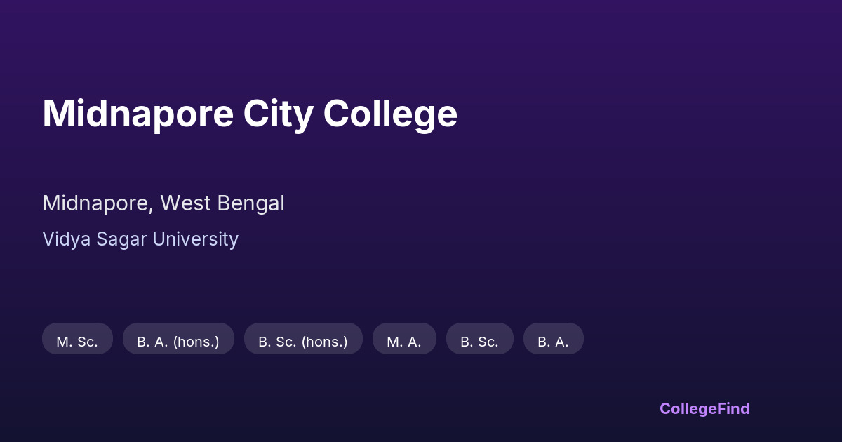 midnapore city college