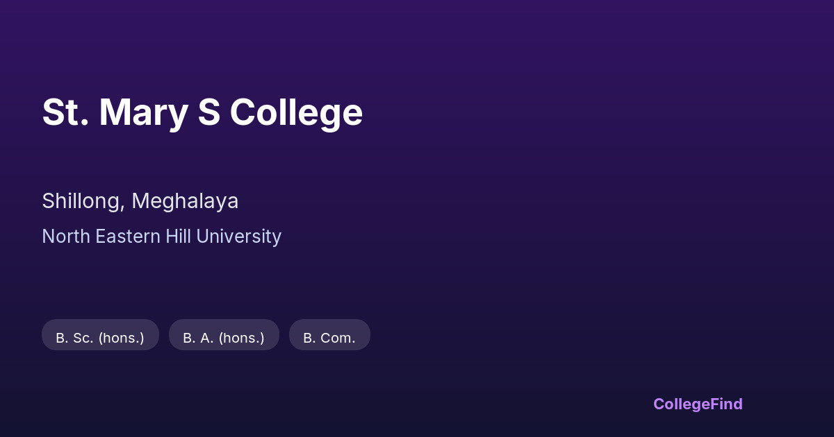 st. mary s college