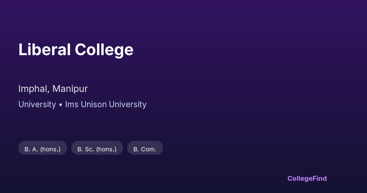 liberal college