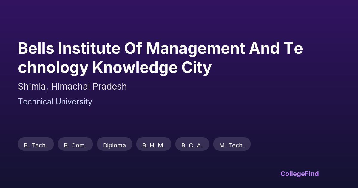bells institute of management and technology knowledge city